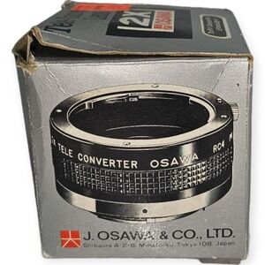 Canon Fd Osawa Rc4  2x Tele Converter With Case, Box & Instructions